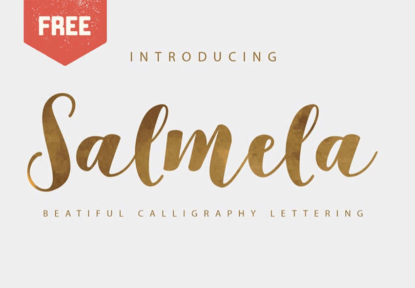 SALMELA - Free Script Font
